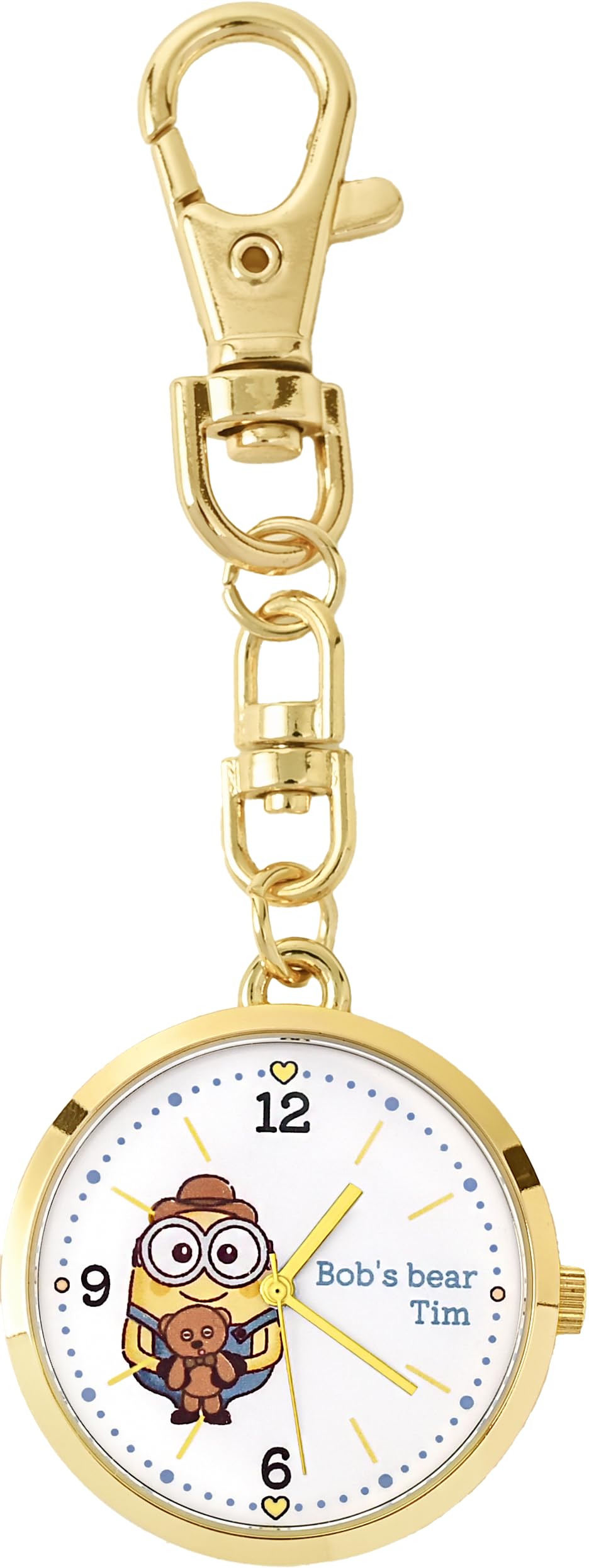 

Fieldwork Миньоны Боб Тимм Аналоговые часы с японским крючком Легко на брелок Сумка Обычный механизм, Крепление, Прикрепить, Часы, Шарм, KC, MIN003-3, B&T,