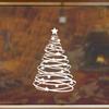 Christmas Tree Window Sticker High Quality PVC Self-Adhesive Glossy Finish Holiday Decoration with Star Accents,Decorative Decal