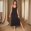 Women's Home Wear Pajamas Suspender Long Skirt Printed Modal Home Casual Nightgown for Women