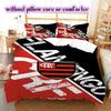 Flamengo football soccer Pattern Bedding,Quilt Set Quilt Cover Pillowcase Home Birthday Gift (1*duvet cover+2*pillowcase,without core)