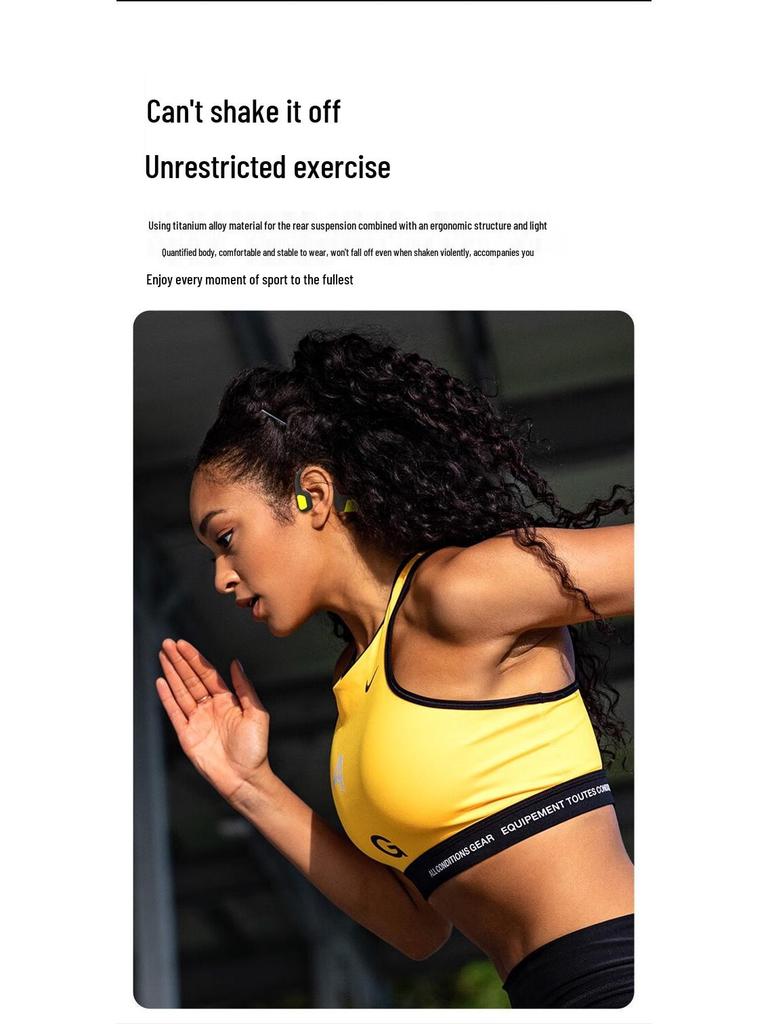 Waterproof S800 Bone Conduction Bluetooth Earphones for Swimming and Sports with Ear-Hook Design and High-Quality Sound