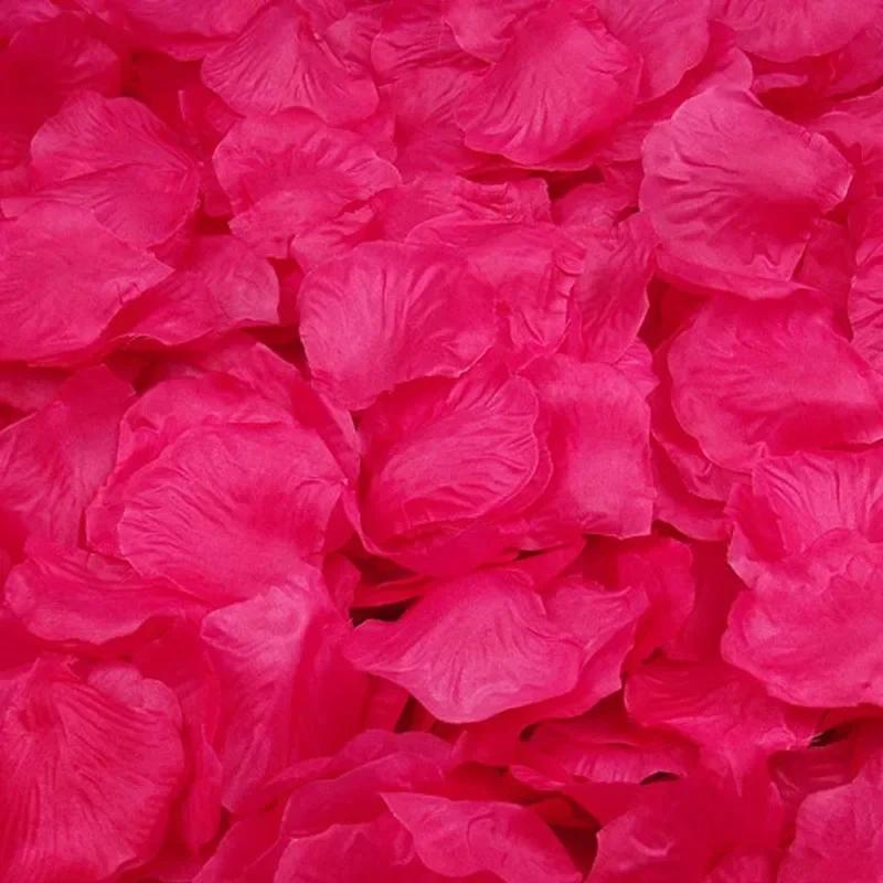 5000/100pcs Artificial Fake Rose Petals Red Colorful Simulation Silk Roses Petal for Valentines Day Wedding Party Romantic Decor