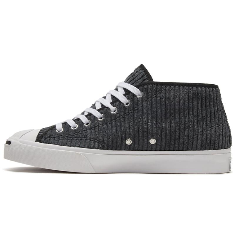 Converse Jack Purcell Comfortable Lace-up Mid-top Canvas Shoes Unisex Black