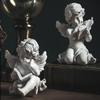 Home Decor Resin Angel Sculpture American Style Statue for Living Room Tabletop Desktop Office Decorations Ornament Gift Ideas