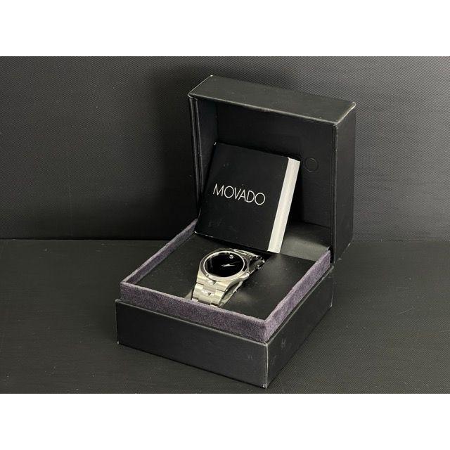 Used Exhibition Guaranteed Operation MOVADO 84 E7 1850 Movado Stainless Steel Case Watch Black Dial Men's SWISS MADE / 300838