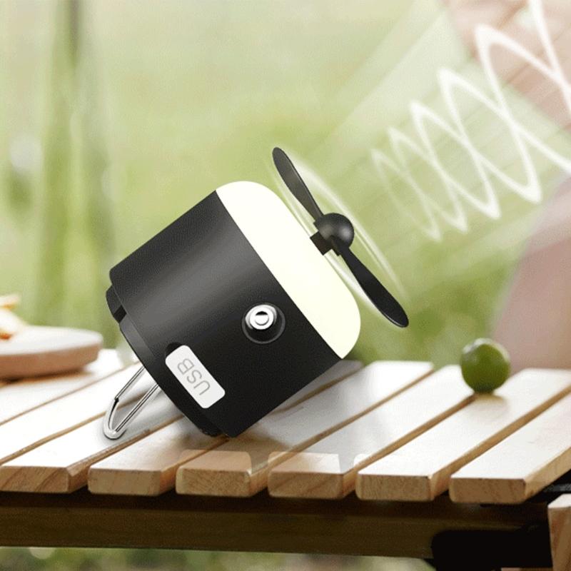 4 in 1 Camping Light Fan USB Charging With Magnetic Hook And LED Light For Outdoor Use Tent Ceiling Fan Dormitory fan