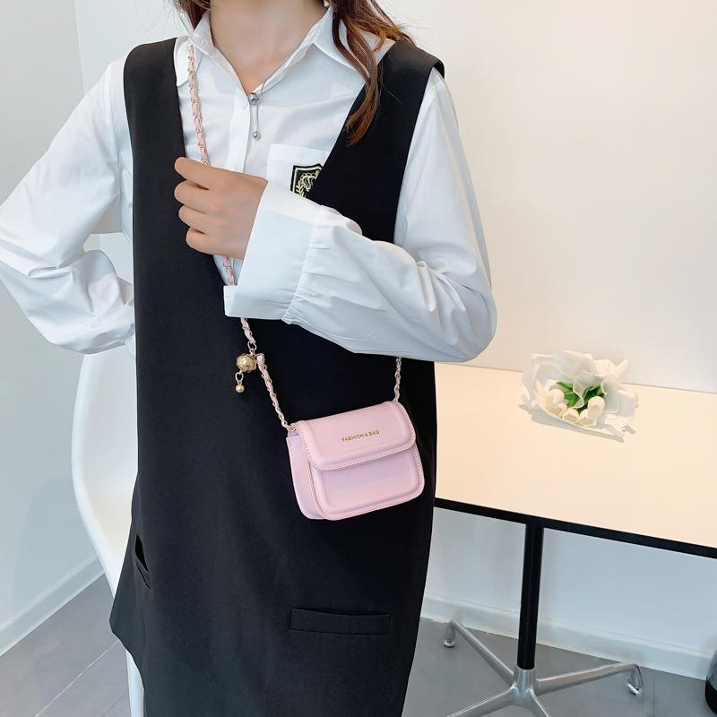 Корейская версия мини-сумки женская летняя новая модная простая сумка-мессенджер текстура — фото 4