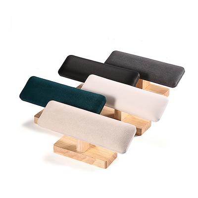 T-förmiges Armband-Display-Rack aus Samt mit Holzsockel, für Armreif, Uhr, Haarband, Schmuck, Aufbewahrung, Ständer, Halter, Organizer