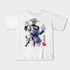 Boys Girls Soft Cotton Graphic Tees Thunder God Sumi-E T-shirt Breathable Daily School Wear Kids T-Shirts