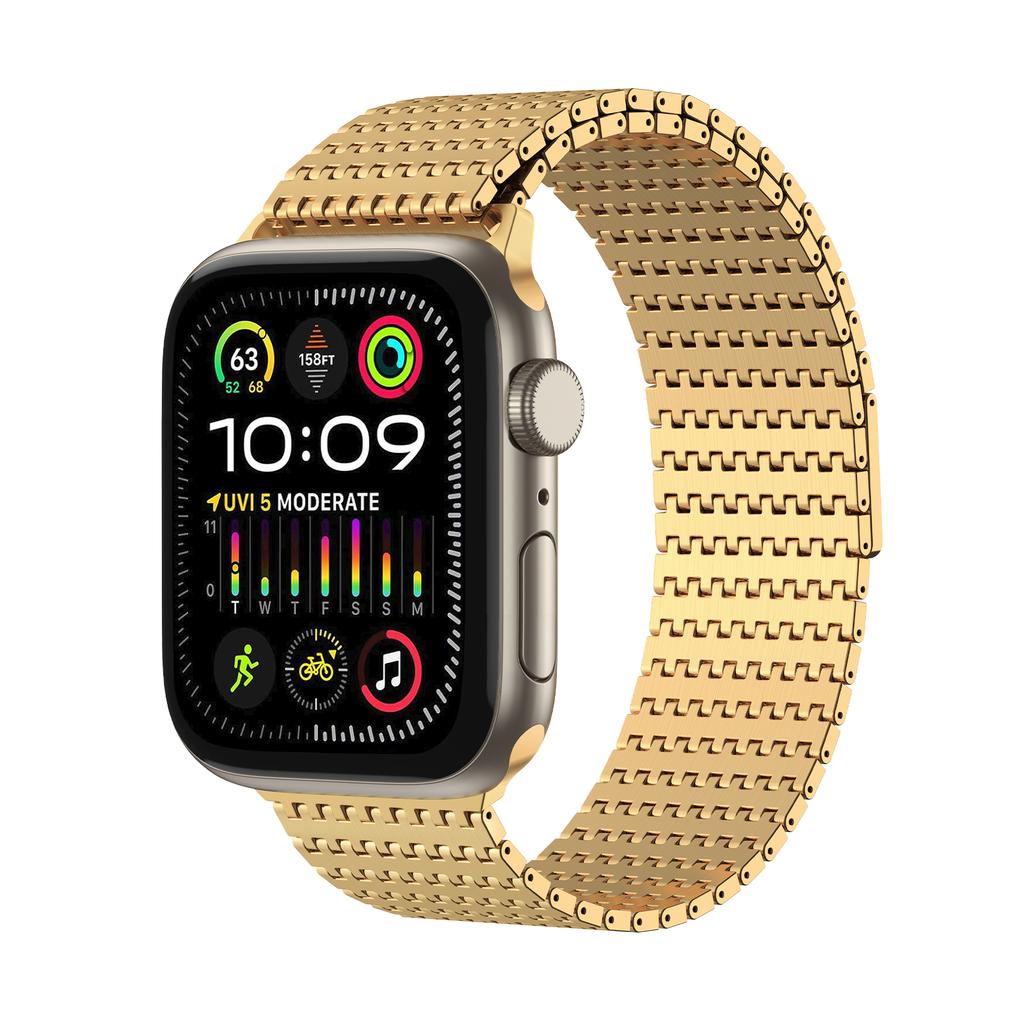 BEAEN Smart Watch Strap for IWatch Series 9 7 SE for Apple Watch Ultra 2 Band 49mm 45 38mm Bracelet Stainless Steel Strap