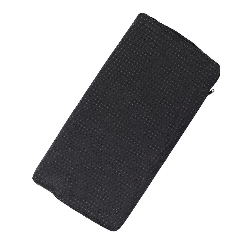 Under Desk Footrest Semi Circular Shape Memory Foam Foot Massaging Relaxing Office Foot Rest Accessories Black