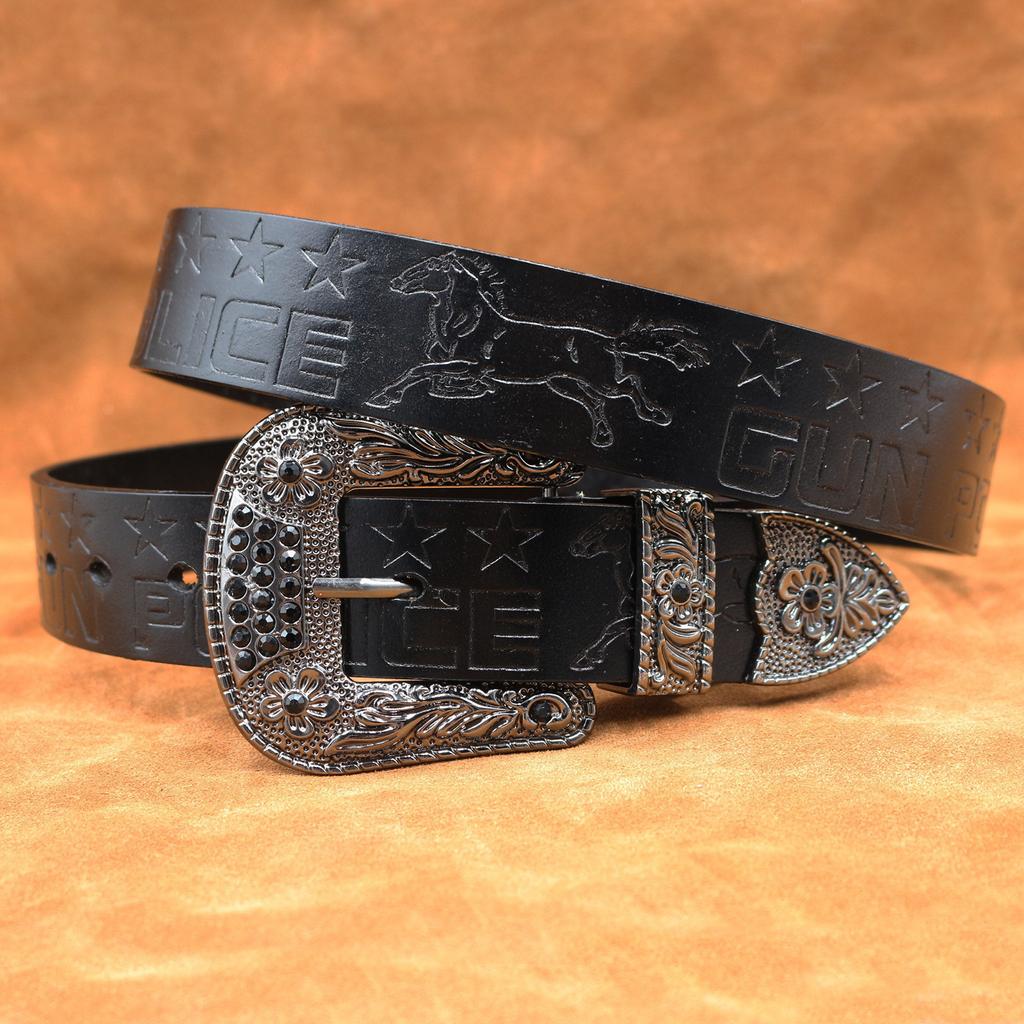 Pure Cowhide Pin Buckle Belt For Men, Retro Versatile Jeans Belt, Simple Casual Leather Belt For Men