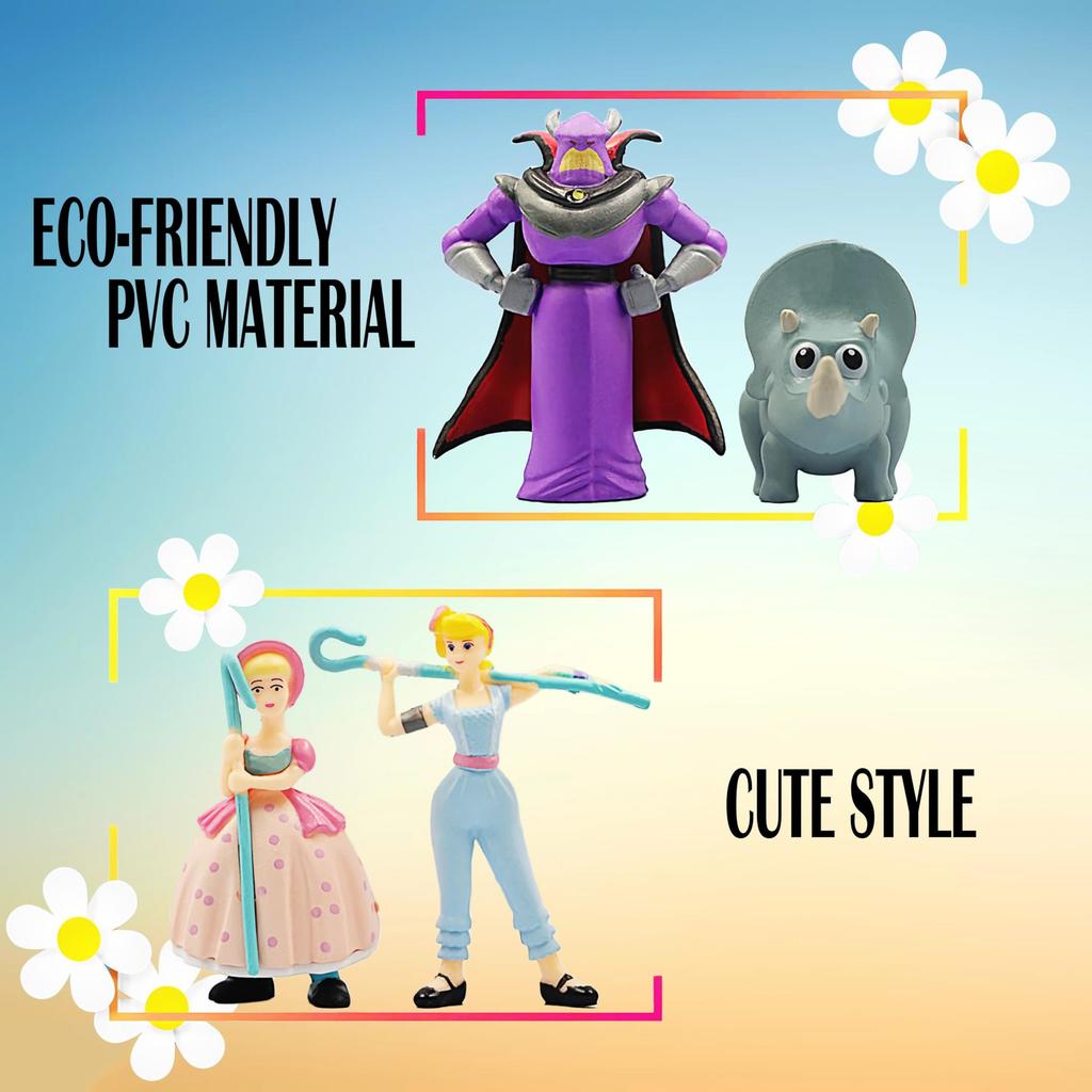 Set of 36 Anime Character Figurines, Multicolor Collection, 5cm Height, Desktop Decorations