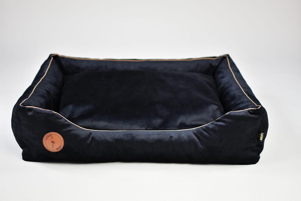 Cezar Sofa Black Velvet - 80Cm X 70Cm