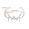 Irregular Titanium Steel Mask Gothic Punk Metal Mechanical Alien Fluid Face