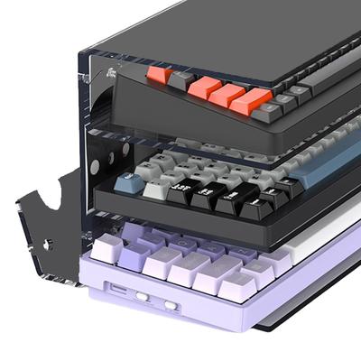 Acryl Tastatur Maus Schreibtisch-Organizer 3-stufiger Tastatur-Displayständer Gaming-Tastatur-Plattenhalter für Zuhause und Büro