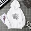 Casual Printed Hoodie Sweatshirt Men Women Trendy Lazy Top Corner Letter Cross Autumn Winter Fashion Streetwear
