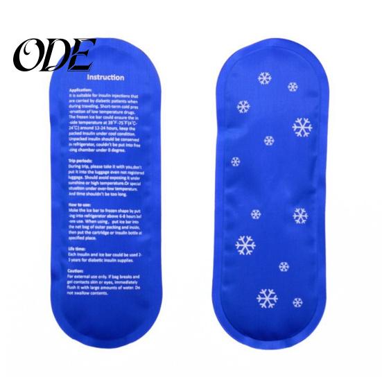 Reusable Ice Pack Insulin Cooler Refrigerator with Digital Temperature Display, Portable 2 Long-Lasting Packs for Travel Case With Monitor 8-12 Hours