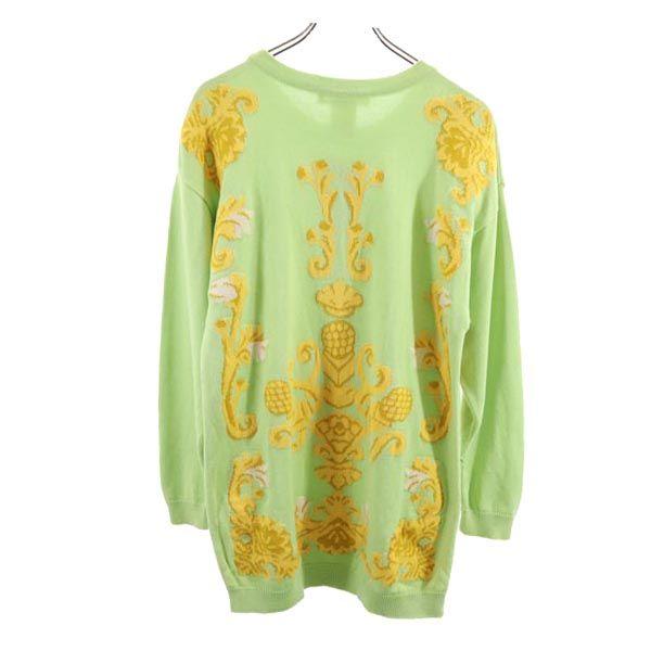 ESCADA Overall handle Long sleeve knit 36 Green system sweater Men's Used