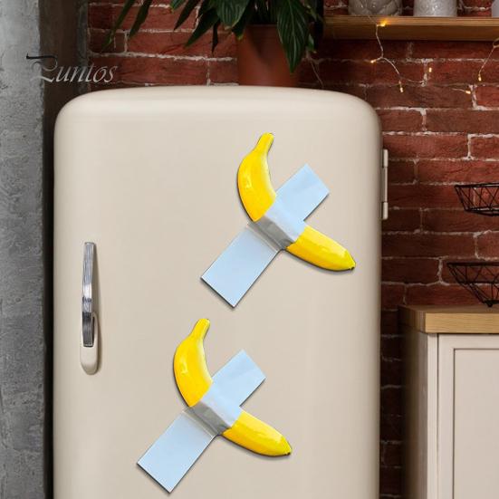 Hand Painted Duct Tape Banana Funny Car Sticker Strong Stickiness Realistic Looking Creative Funny Bumper Sticker Car Decal