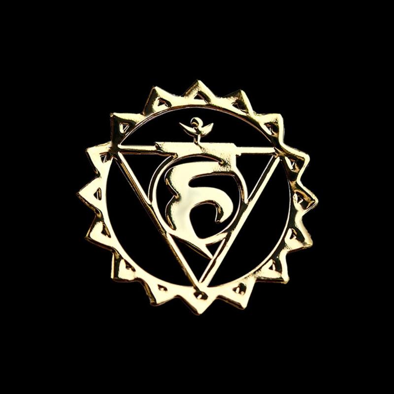 7 Pcs Sacred Geometry Metal Stickers Delicate Flower of Life Chakras Stickers Pyramid Meditation Art Resin Filler Supply