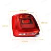 Right/ Left Tail Light For VW Polo 6C Hatchback 2014 2015 2016 2017 Reversing Brake Light Warning Stop Lamp Without Bulb