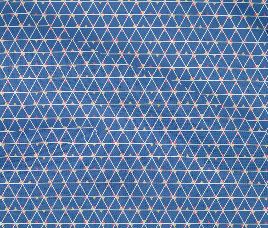 oneOone Cotton Flex Fabric Triangle Geometric Print Fabric By The Yard 40 Inch
