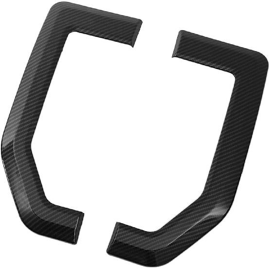 Fender Emblems Trim Compatible with Ford F250 F350 F450 2015 2016 2017 2018 2019 2020 Fender Vents Side Vent Cover Black Carbon Fiber Look Badges