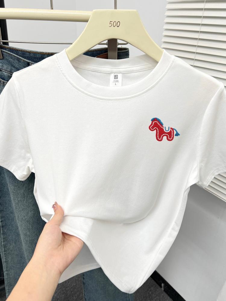 

2026 Wine Red Plus Size Short Sleeve Women s T-Shirt: Flattering, Versatile, Round Neck, Belly-Hiding, Stylish Top Small