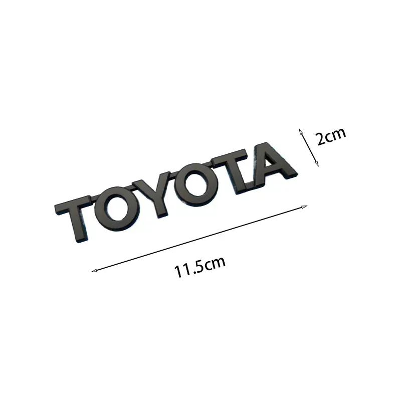 BAXM3 3D Rear Trunk Emblem for Toyota RAV4 Corolla Camry Prado GT86 Crown REIZ CHR Avalon Hilux Tacoma Car Logo Car Accessories