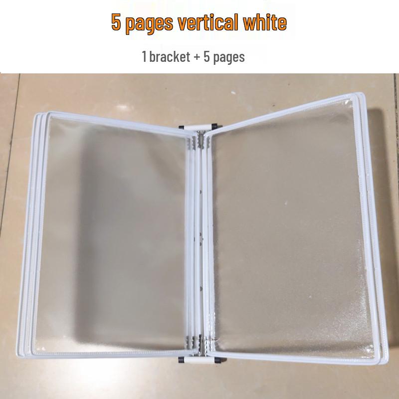 A4 Wandmontierter Klapp-Aktenordner, 5-seitiger SOP-Displayständer