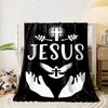 Jesus Cross Dove Blanket  Printed Blanket for Living Room Bed Couch Lunch Break Soft Cozy Blanket for Friend's Festival Gift