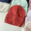 Reba Internet celebrity headgear, angora rabbit fur knitted warm melon fur hat, fashionable autumn and winter ear protection wool hat
