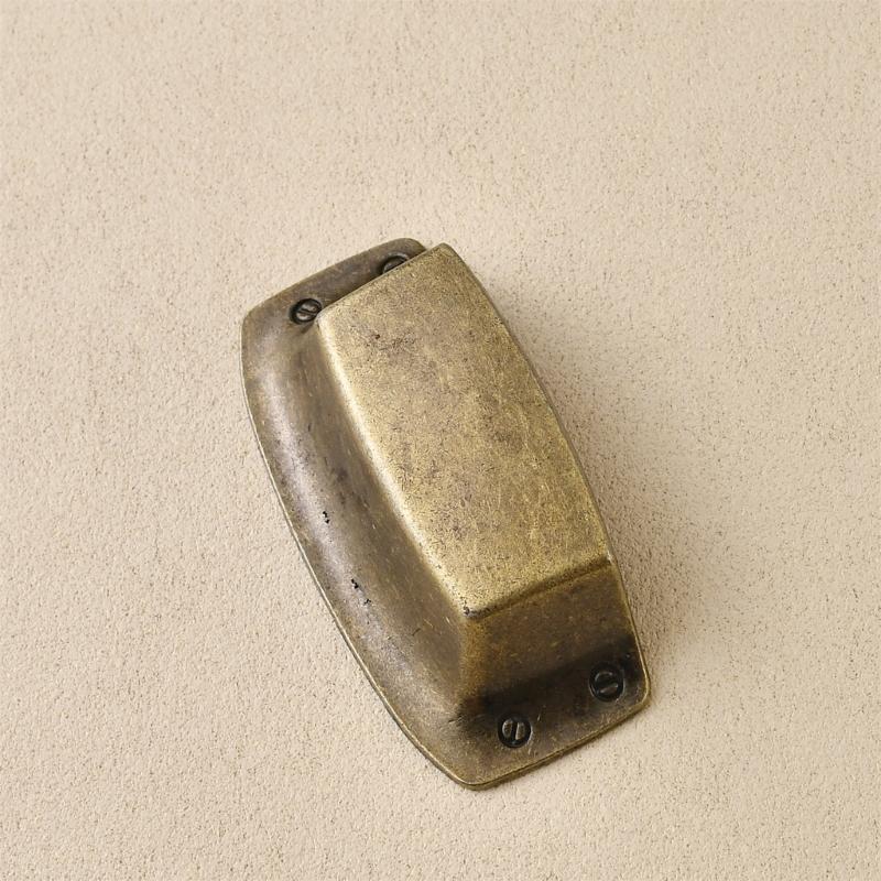 Ergonomic Curvilinear Form Handles for Drawer Entrances Offering Traditional Look and Strong Construction for Residential Application