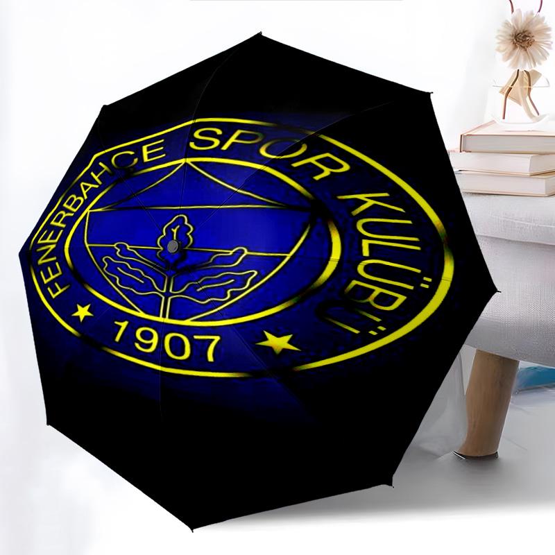 Fenerbahçe Legacy: Spirit Folding umbrella Suitable for all seasons travel outdoor printing Three folds