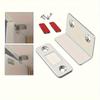 1/2pairs L-Shaped Drawer Magnets, Adhesive Magnetic Seals for Cabinet Doors, Suitable for Kitchen And Wardrobe Doors Door Closer