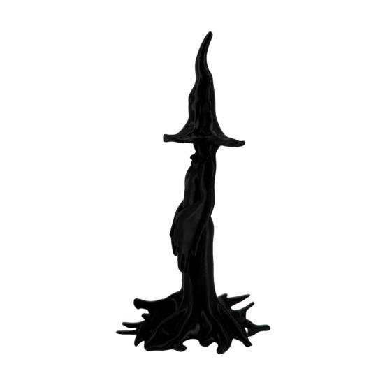 Halloween Enchanting Witch Statue 3D Printed Tree Root Black Witch