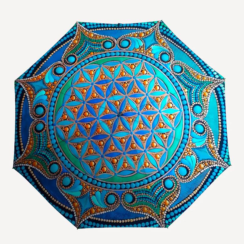 

1PC Mandala Art Automatic Open/close, All-Season Portable Folding Umbrella for Women & Men yy250919144