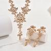 BLINGBAY Dámská sada šperků Fairycore Romantické Svatba Svatební doplňky Retro Kamínky Elegantní Náhrdelník Náušnice Sada Dámské Moderní Šperky Dárek