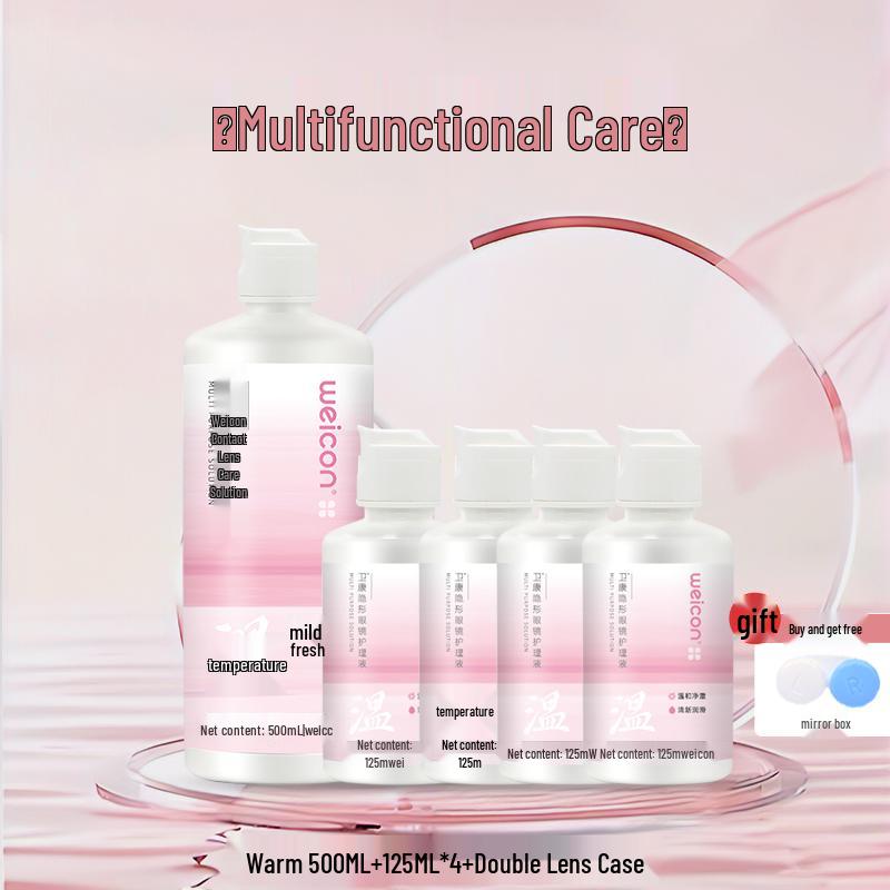 ვეიკანგ ჩენსი ფერადი კონტაქტური ლინზების ხსნარი ქალებისთვის - მიოპიის მოვლა, ხელმისაწვდომია დიდ და პატარა ბოთლებში