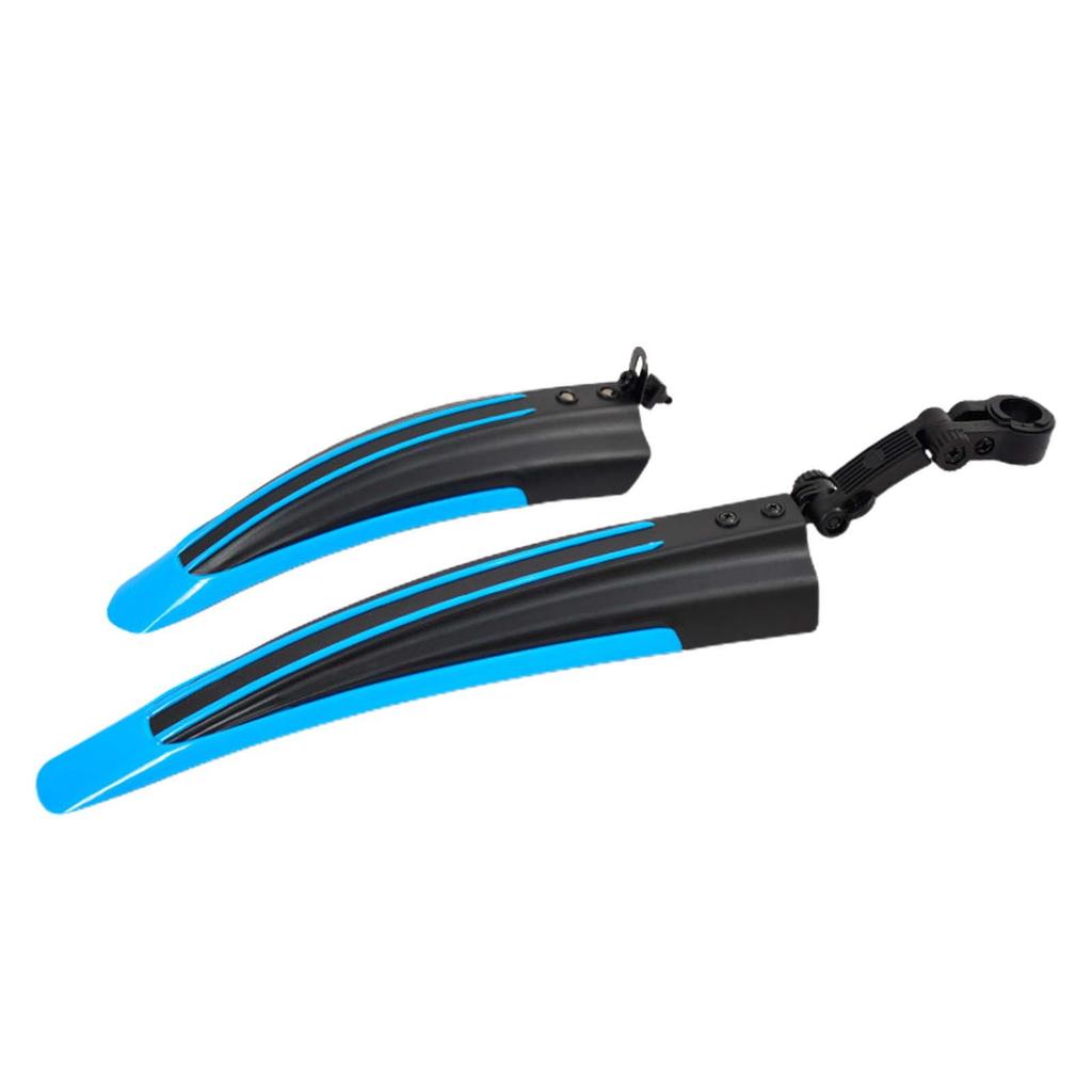 1 Pair Bike Mudguard Front Rear Set Universal Adjustable PP Material Lengthened Widened Easy Clean