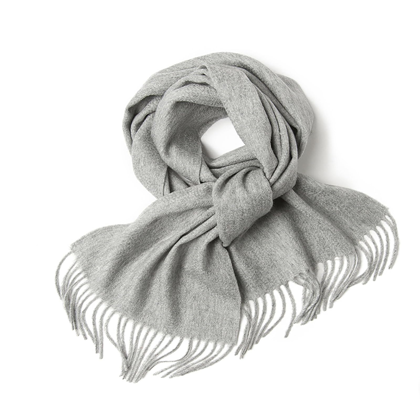 

Baby Scarf for Boys and 20cm x Gray [MOMSMENU] Girls, 100% Cashmere, Soft, Autumn/Winter Warmth, 164cm, серый