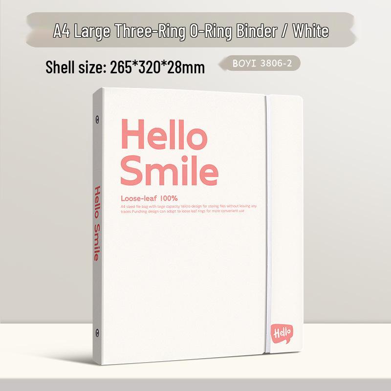 Baiyi Solid Color File Organizer - Loose-Leaf Folder for Documents & Study Materials
