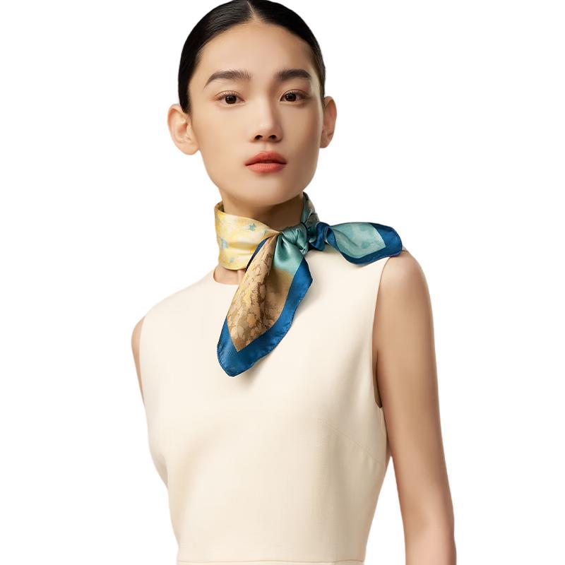 

Shanghai Story Small Square Silk Scarf 50*50cm