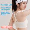 Color Contrast Cross Back Seamless Shockproof Puberty Sports Camisole Breathable Running Underwear for Junior High Growing Girls