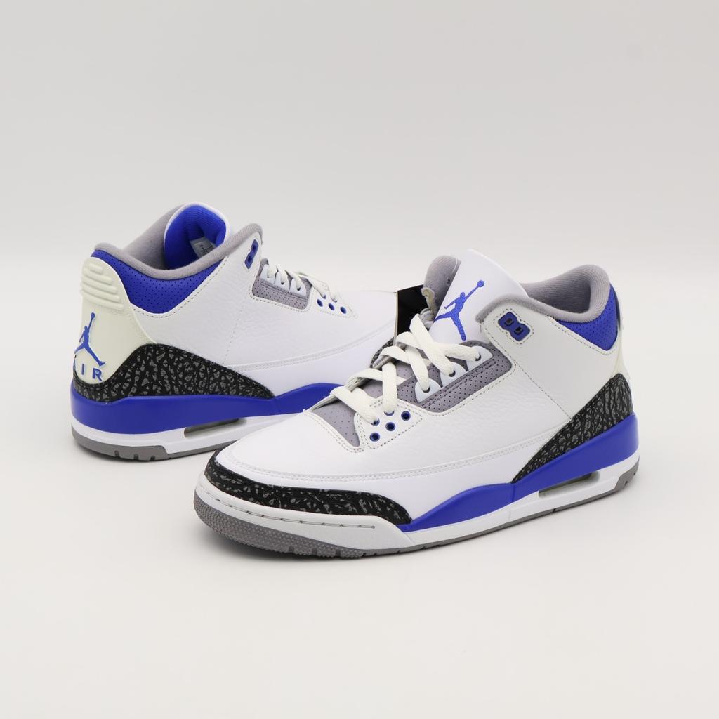 CT8532-145 Nike Air Jordan Air Jordan 3 Racer Blue White Cement Grey (Men's)