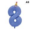 Palloncini in Foil Divertenti con Numeri 42 Pollici 0-9 Cappellino Carino Multicolore Palloncini Digitali Decorazioni per Feste di Compleanno Forniture per Photo Booth
