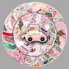 50 Waterproof Pink Christmas Stickers for DIY Decoration: Wall, Thermos Cup, Journal
