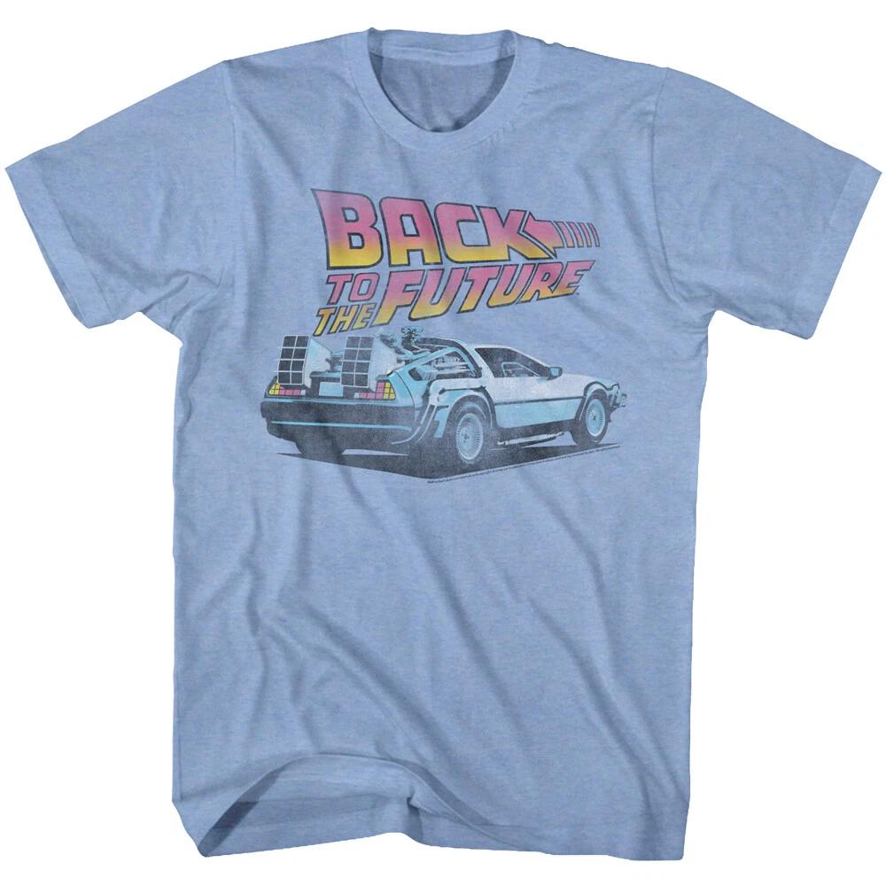 Back To The Future Movie Marty McFly Dr Brown DeLorean Men s T Shirt S