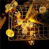 Cross-border LED Wrought Iron Pineapple String Lights for Indoor/Outdoor Festival Party Decoration.